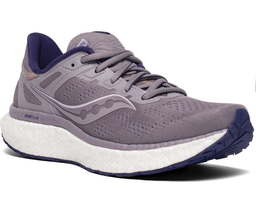 Women's Saucony Hurricane 23 Running Shoes Grey | Singapore 160RVDW